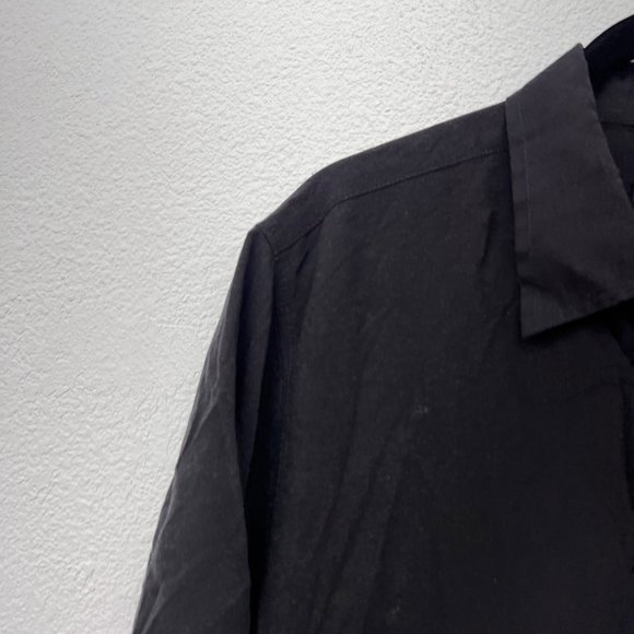 tanoa black short sleeve button down ombre mens shirts  Size: L - Picture 5 of 8